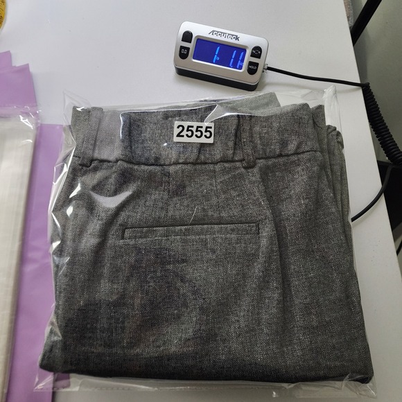 Talbots Womens Bristol Pant Size 14 Linen Blend Pascala Texture Pleated Trousers - Picture 13 of 13